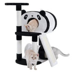 ARBRE À CHAT ET GRIFFOIR DE PETITE TAILLE AVEC MOTIF PANDA MIGNON