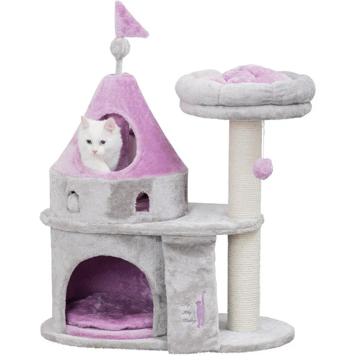 ARBRE À CHAT ROSE « CHÂTEAU DE CHATON »