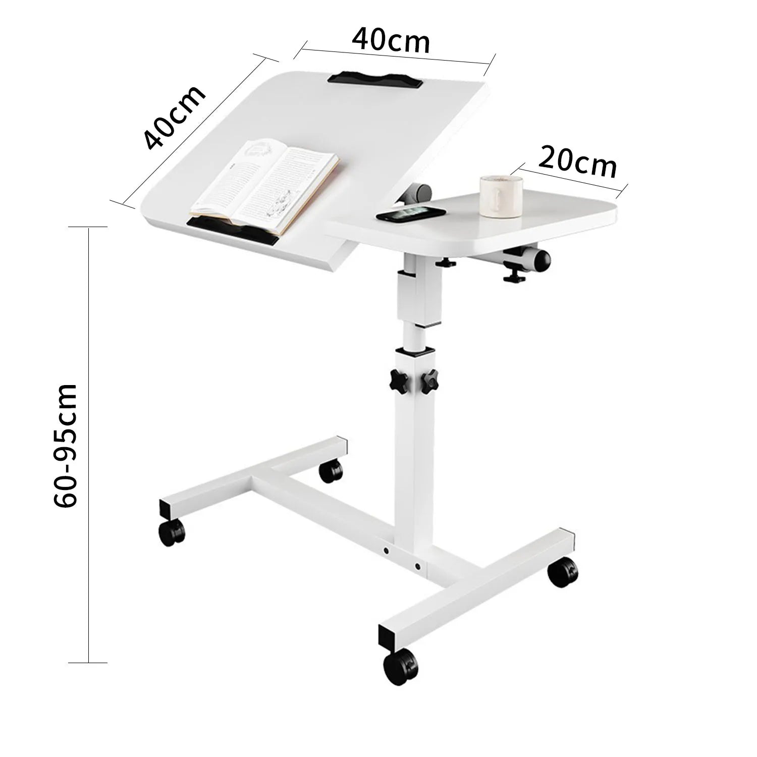 BUREAU MOBILE RÉGLABLE – FLEXIBILITÉ, CONFORT & GAIN DE PLACE