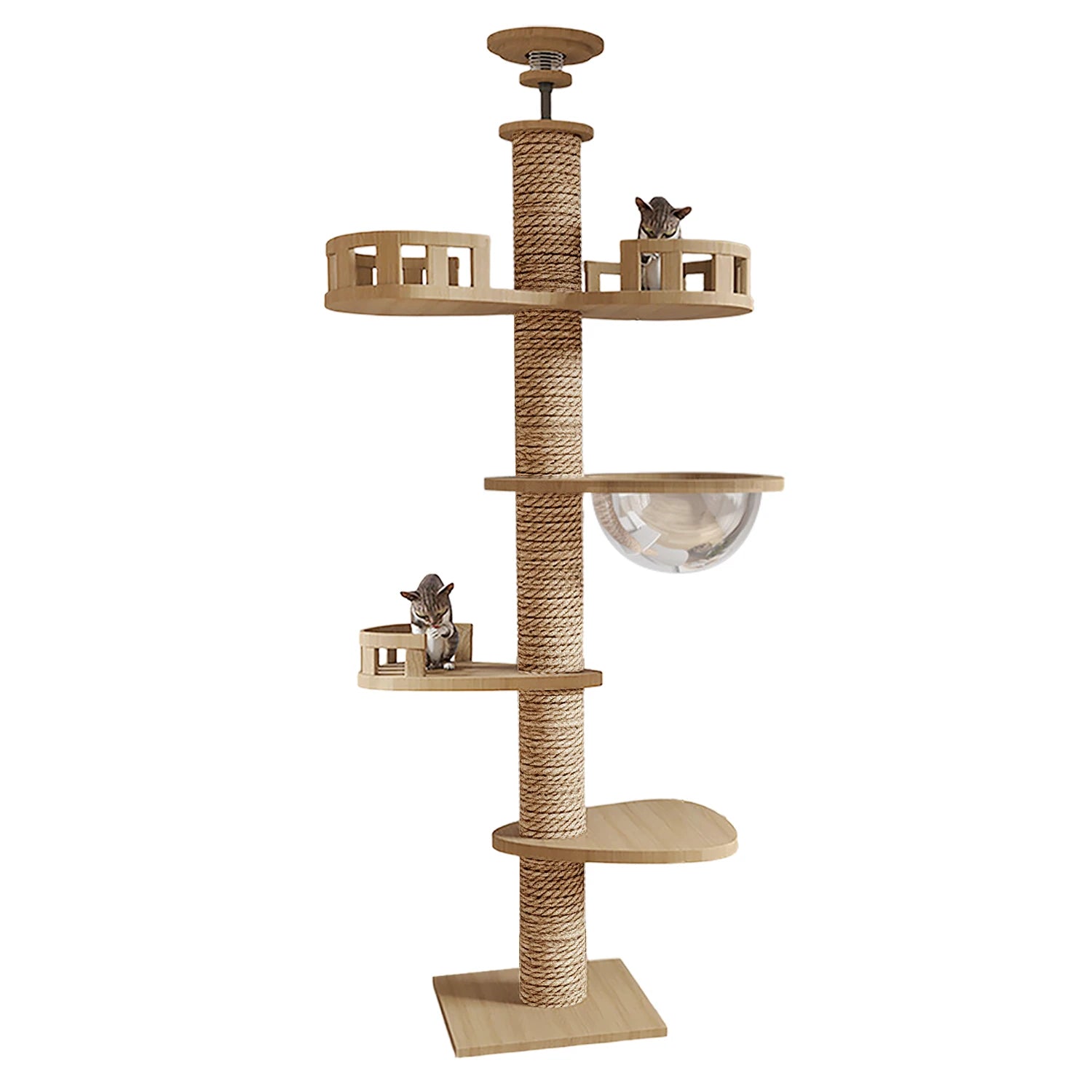 Titanwood XXL – Arbre à chat du sol au plafond spécial maine coon