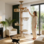 Titanwood XXL – Arbre à chat du sol au plafond spécial maine coon