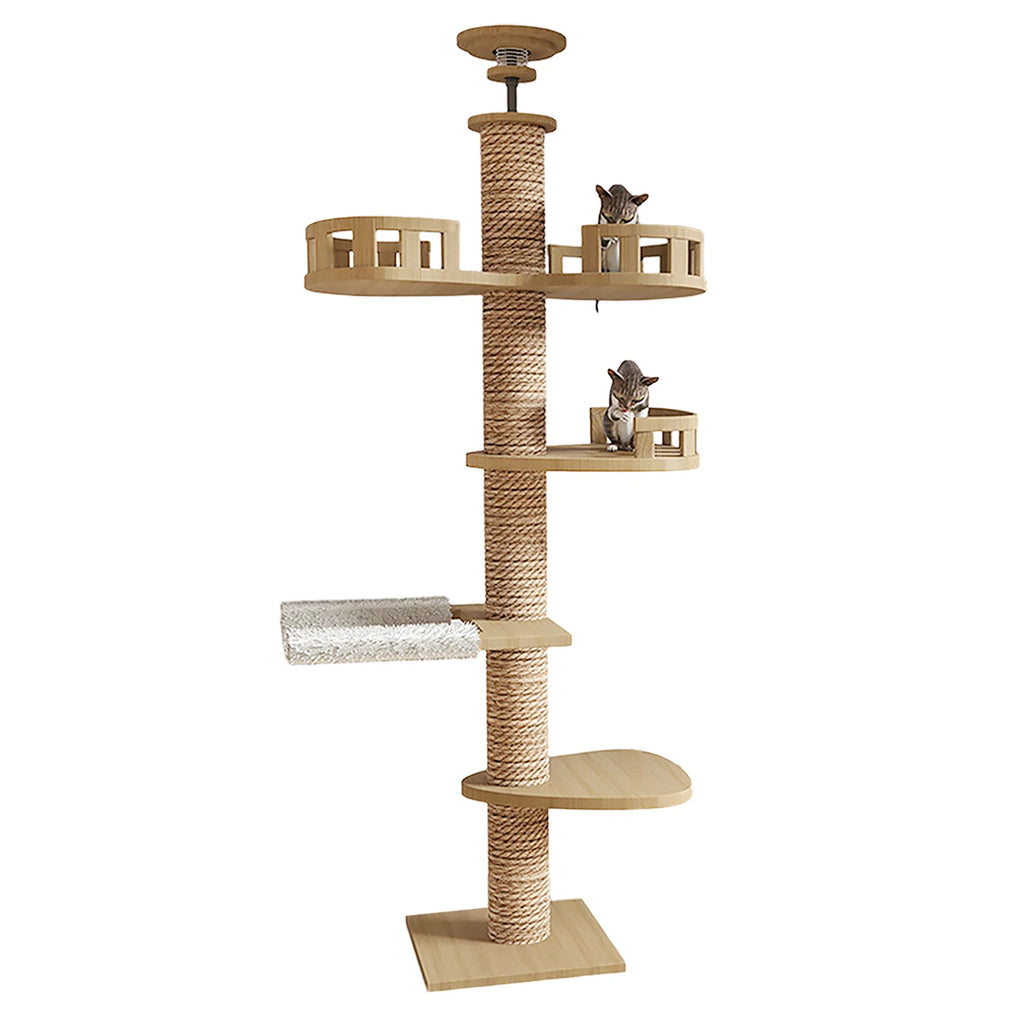 Titanwood XXL – Arbre à chat du sol au plafond spécial maine coon