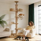 Titanwood XXL – Arbre à chat du sol au plafond spécial maine coon