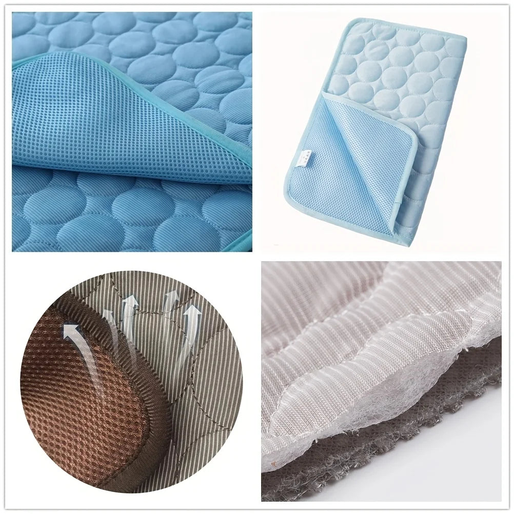 TAPIS RAFRAÎCHISSANT POUR CHIEN & CHAT – FRAÎCHEUR INSTANTANÉE EN ÉTÉ