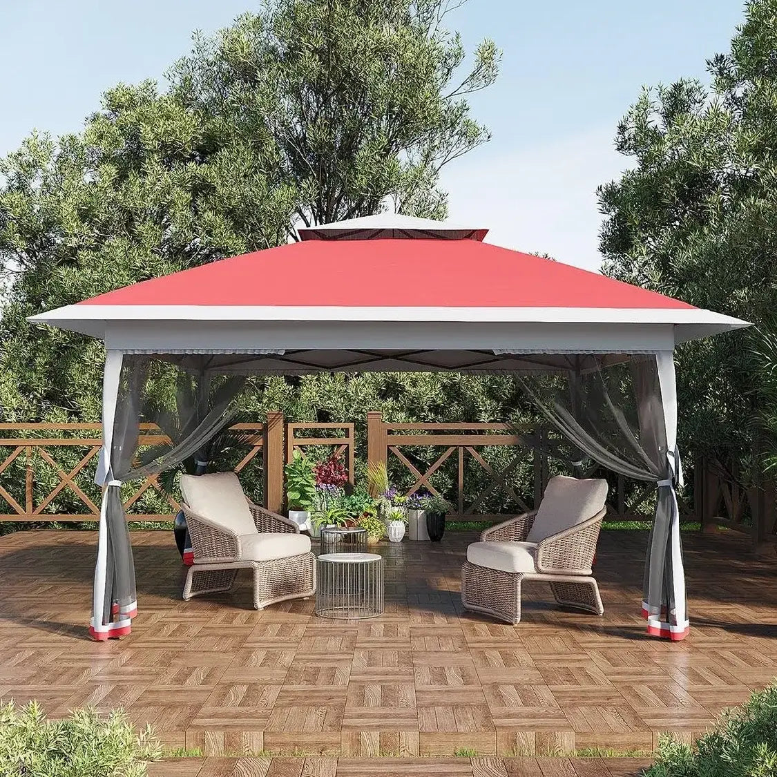 TONNELLE POP-UP AVEC MOUSTIQUAIRE – PROTECTION, CONFORT & INSTALLATION RAPIDE