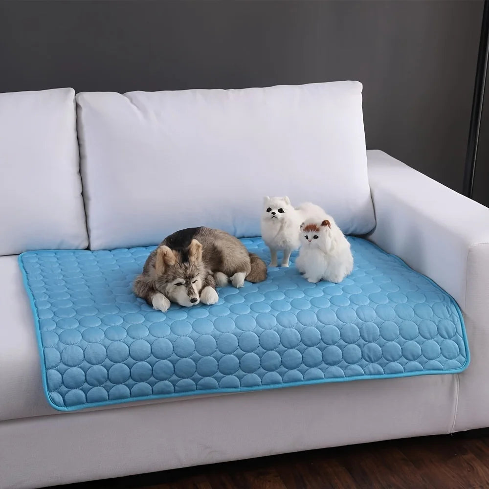 TAPIS RAFRAÎCHISSANT POUR CHIEN & CHAT – FRAÎCHEUR INSTANTANÉE EN ÉTÉ