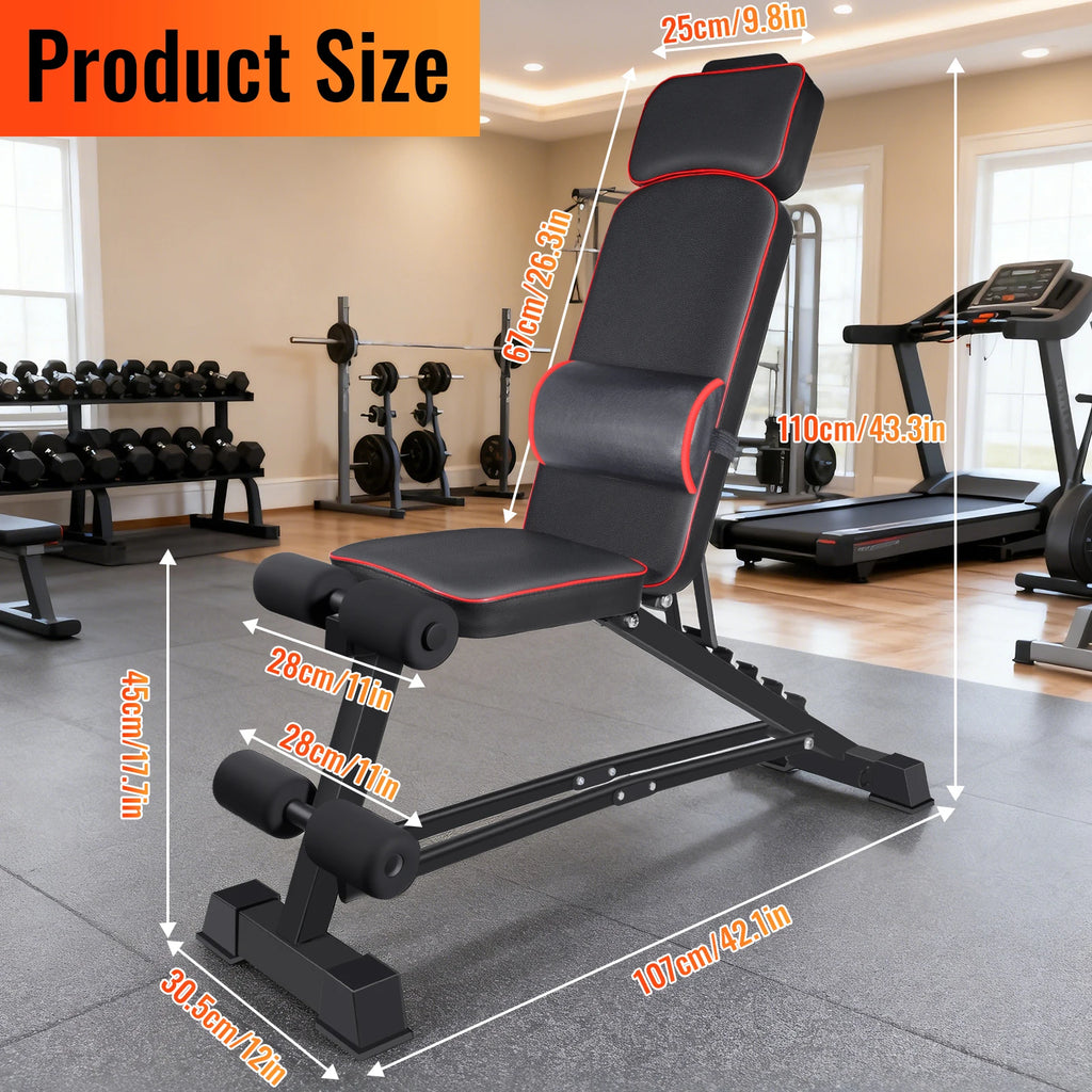 BANC DE MUSCULATION MULTIFONCTION – FORCE, CONFORT & HOME GYM COMPLET