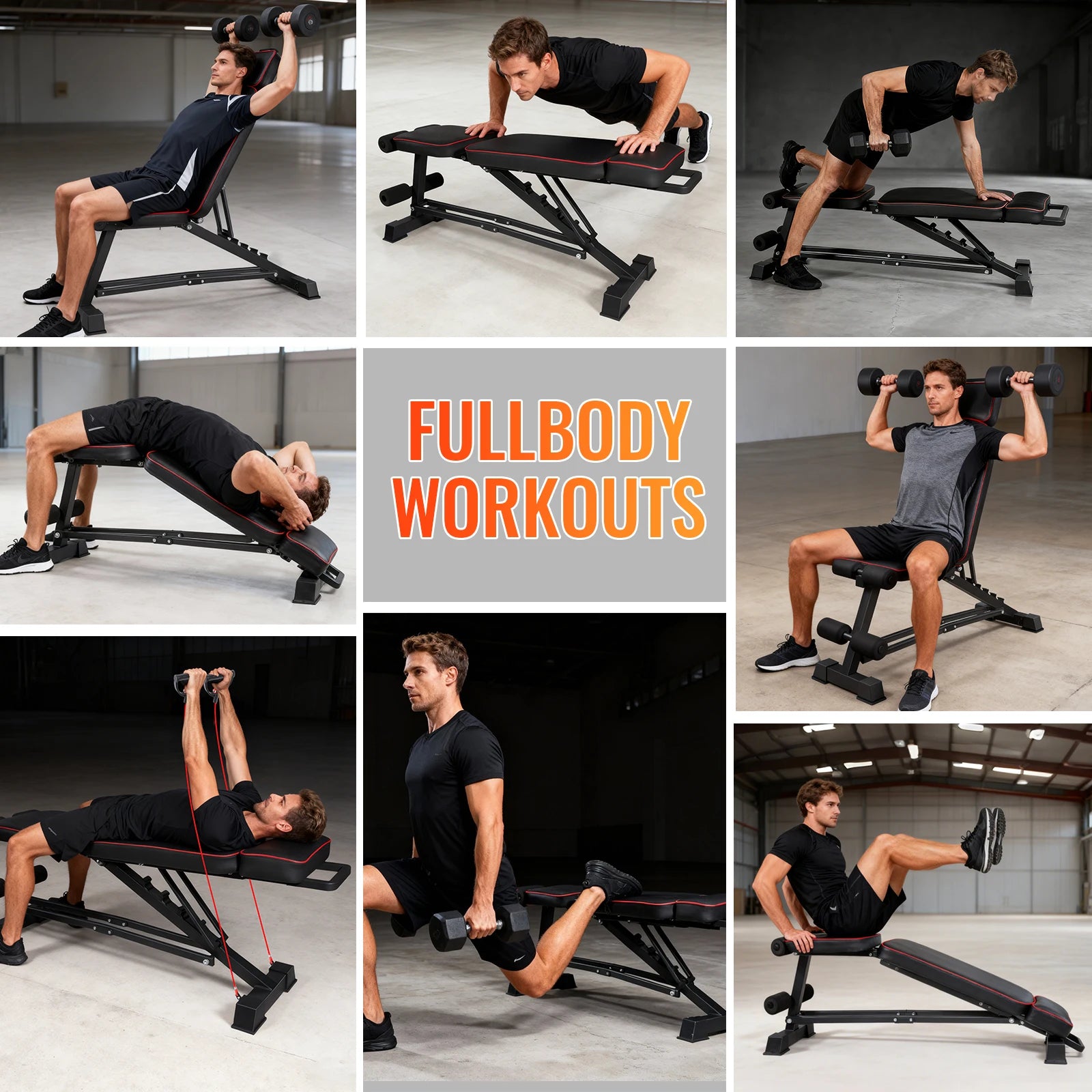 BANC DE MUSCULATION MULTIFONCTION – FORCE, CONFORT & HOME GYM COMPLET