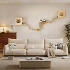 ARBRE A CHAT MURAL POUR CHAT EN BOIS – ESCALADE, REPOS & GRIFFADES