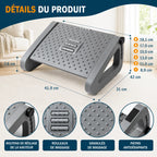 REPOSE-PIEDS ERGONOMIQUE – CONFORT, POSTURE & RELAXATION