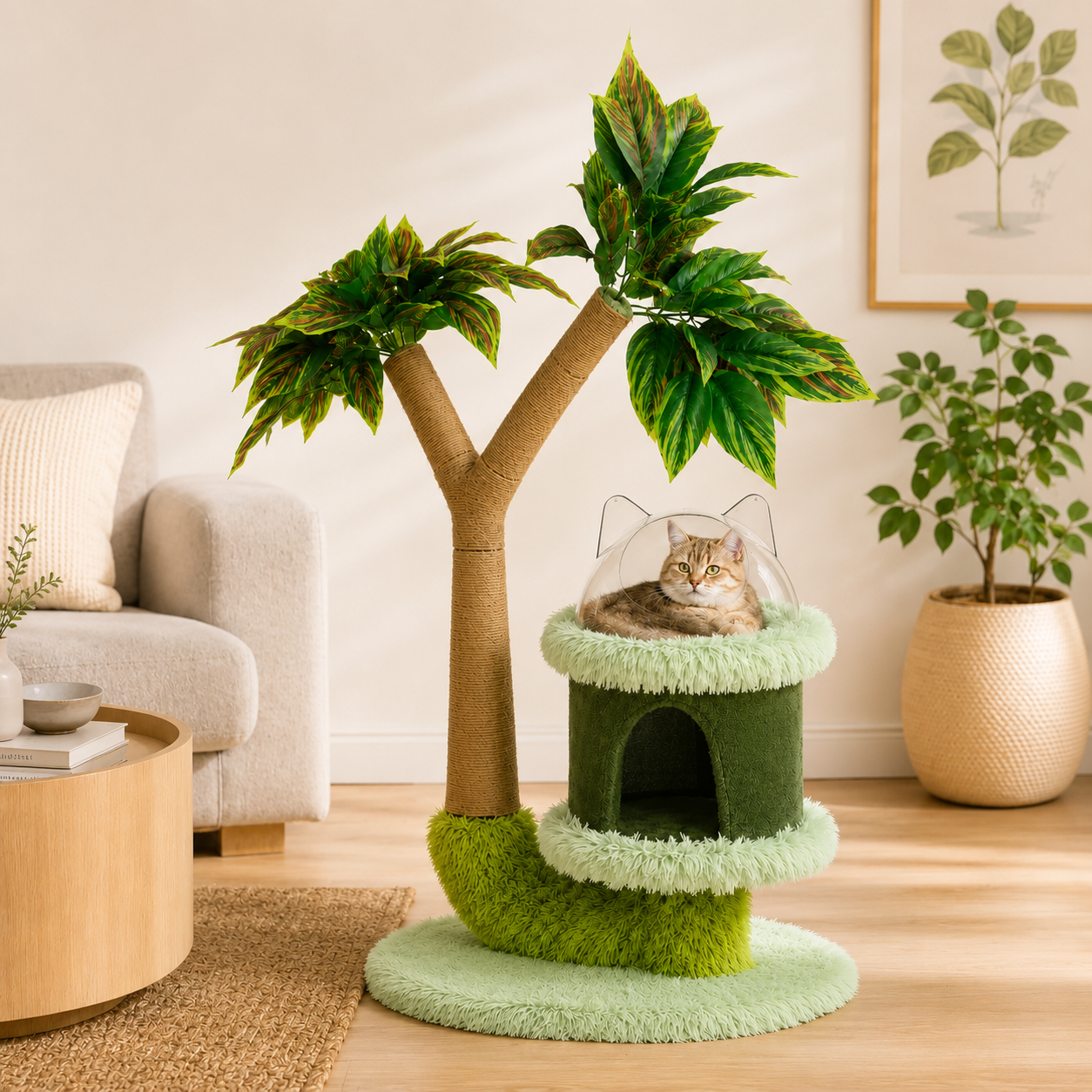 Arbre à chat manguier avec perche et griffoir