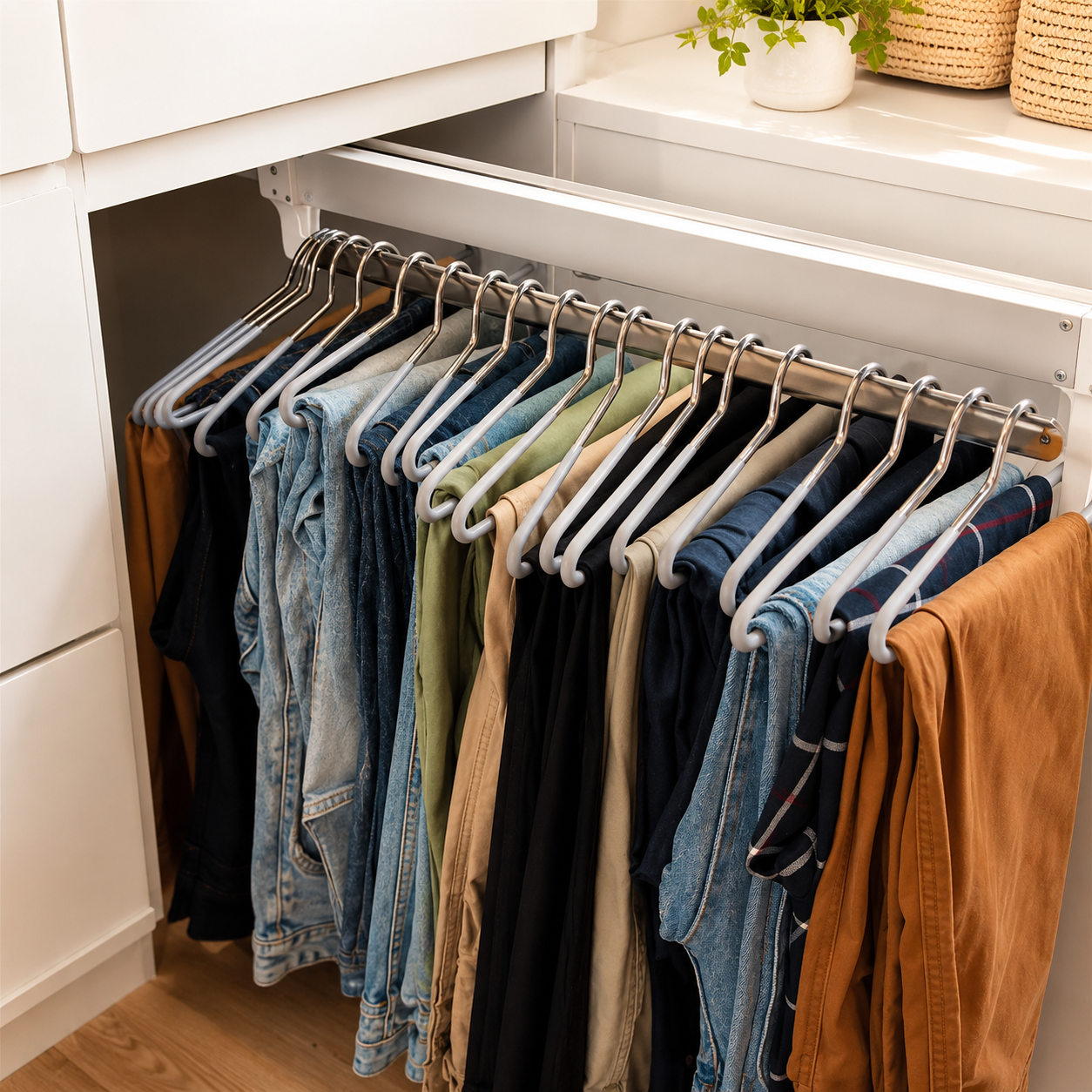 TRINGLE COULISSANTE EXTENSIBLE – RANGEMENT OPTIMISÉ & ACCÈS FACILE