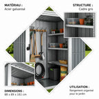 ABRI DE JARDIN EN MÉTAL – RANGEMENT, PROTECTION & ORGANISATION