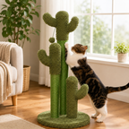 GRAND GRIFFOIR CACTUS À 3 POTEAUX EN SISAL