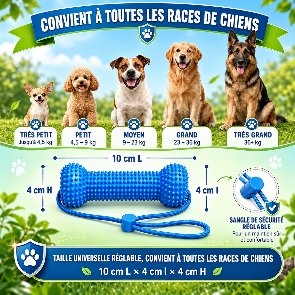 SOIN BUCCO-DENTAIRE, GRIFFOIR DENTAIRE & JOUET À MÂCHER POUR CHIEN