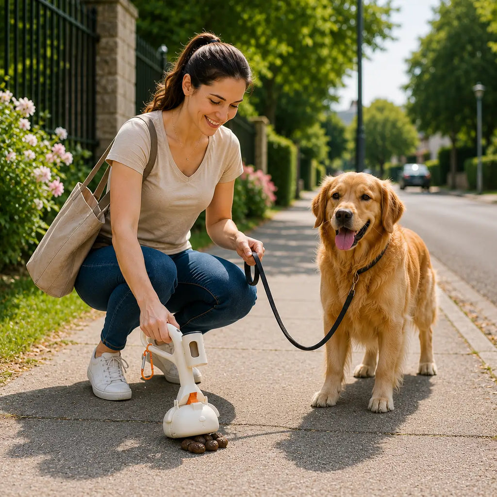 RAMASSE CROTTES POUR CHIEN – HYGIÈNE & SORTIES PROPRES 1 X ROULEAU DE SACS OFFERT