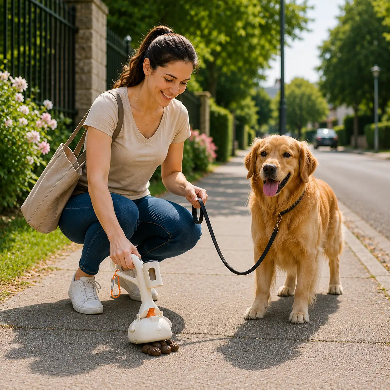 RAMASSE CROTTES POUR CHIEN – HYGIÈNE & SORTIES PROPRES 1 X ROULEAU DE SACS OFFERT