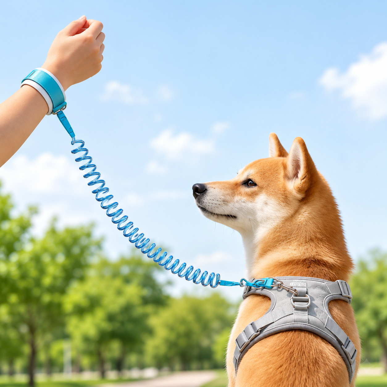 FINI LES LAISSES QUI ENCOMBRENT VOS MAINS – LAISSE RÉTRACTABLE MAINS LIBRES POUR CHIEN