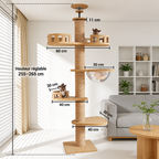 Titanwood XXL – Arbre à chat du sol au plafond spécial maine coon