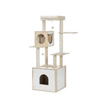 Arbre à chat  LitterLux Tower – La tour élégante qui cache la litière de votre chat 144cm