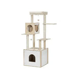 Arbre à chat  LitterLux Tower – La tour élégante qui cache la litière de votre chat 144cm