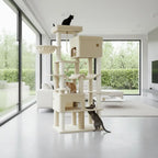 Arbre à chat XXL Titan Crown – Le palais vertical des grands chats comme les Maine Coon 200 cm