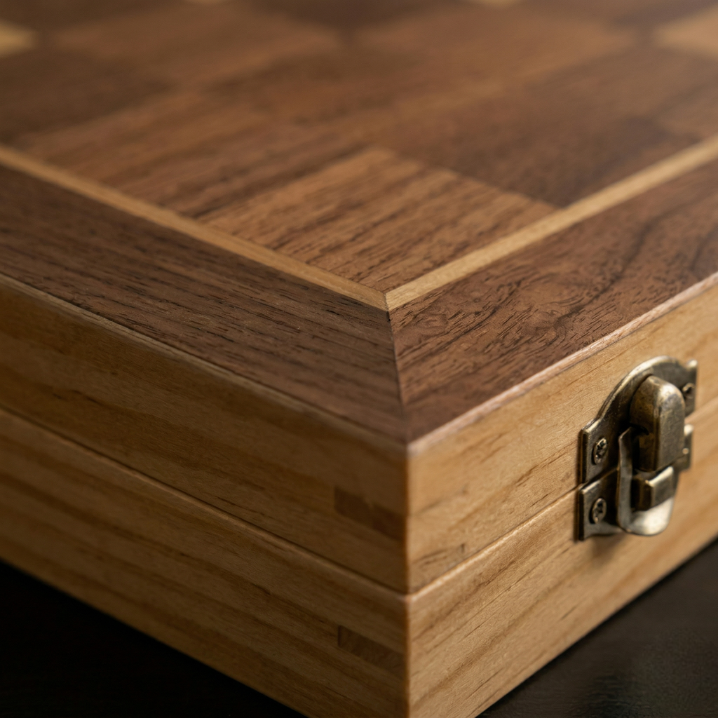 JEU D’ÉCHECS 3 EN 1 EN BOIS MASSIF PLIABLE 29x29 CM