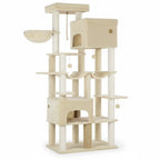 Arbre à chat XXL Titan Crown – Le palais vertical des grands chats comme les Maine Coon 200 cm