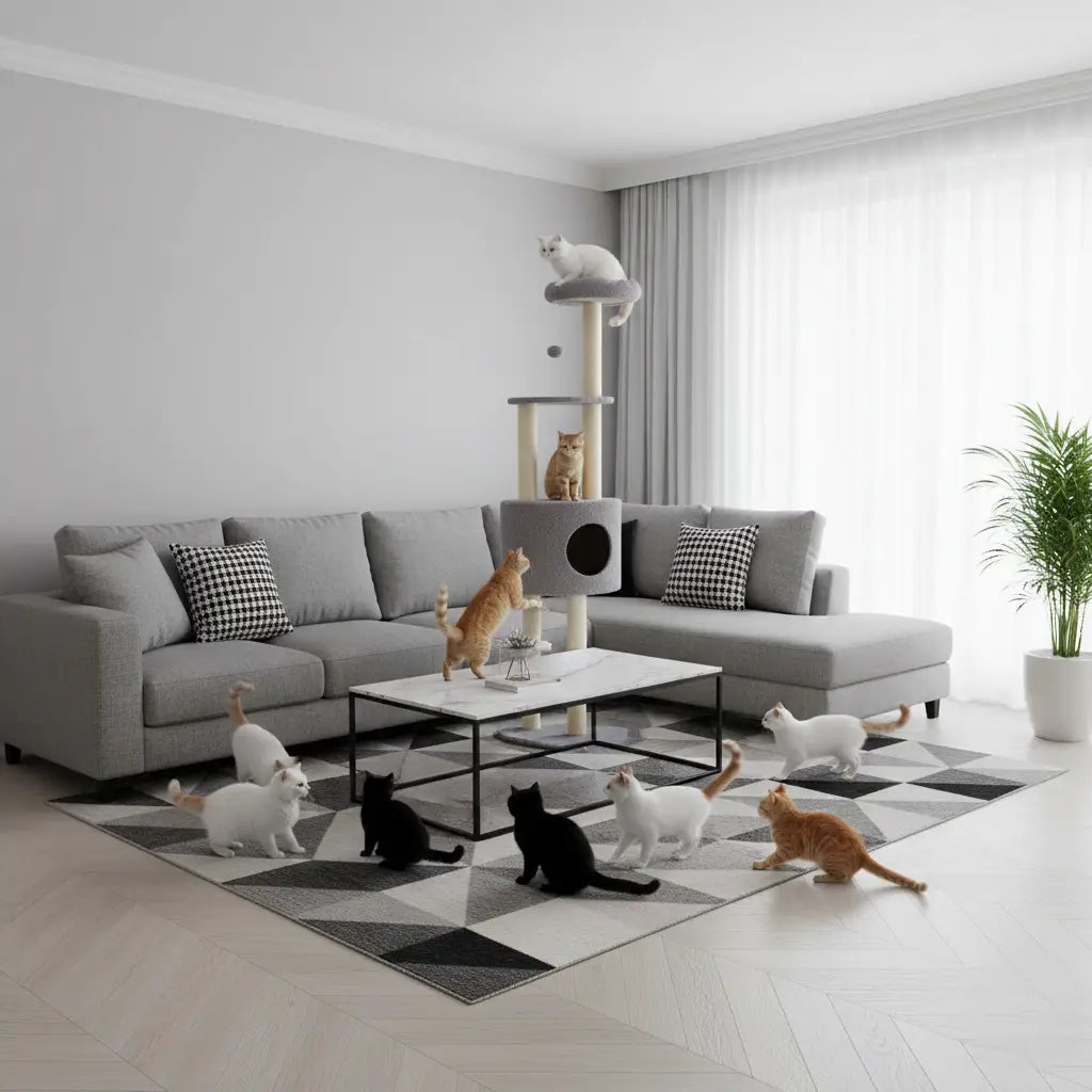 Arbre à chat VelvetMajesty – Le royaume du confort pour votre chat 148 cm
