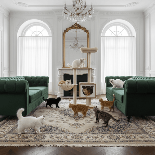 Arbre à chat en bois ImperialCat – Le centre d’activités premium pour votre chat 126 cm