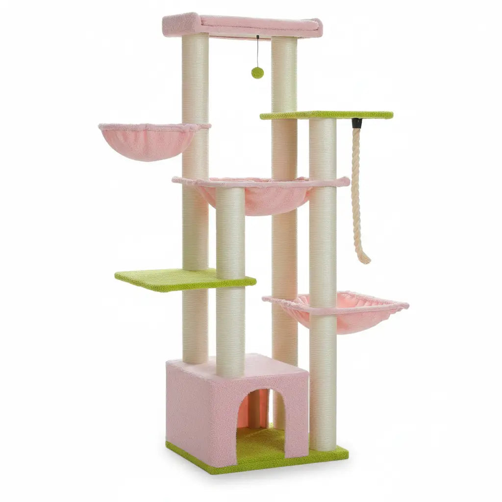Arbre à chat XL pour grands chats comme les Maine Coon – TitanClimb 170 cm