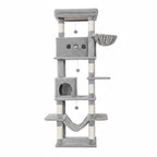 SkyLuxe Tower – Arbre à chat géant XXL 210 cm pour grands chats comme les Maine Coon