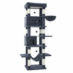 SkyLuxe Tower – Arbre à chat géant XXL 210 cm pour grands chats comme les Maine Coon