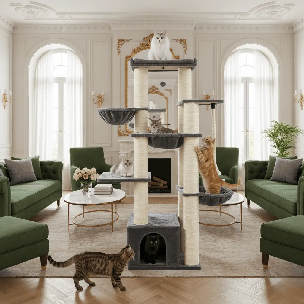 Arbre à chat XL pour grands chats comme les Maine Coon – TitanClimb  170 cm