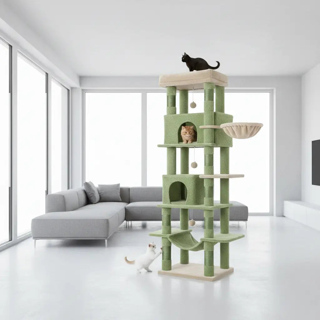 Arbre à chat Altura Palace – La villa verticale des chats exigeants et Maine Coon 170 cm