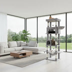 SkyLuxe Tower – Arbre à chat géant XXL 210 cm pour grands chats comme les Maine Coon