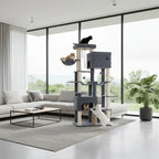 Arbre à chat XXL Titan Crown – Le palais vertical des grands chats comme les Maine Coon 200 cm