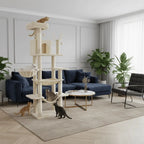 Le Skyline: Arbre à chat design avec condo privé et perchoir panoramique 175 cm
