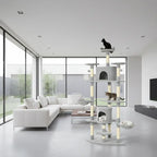 Arbre à chat XXL Royal Haven – La tour de détente féline ultime pour grands chats comme les Maine Coon jusqu’à 10 kg 200 cm