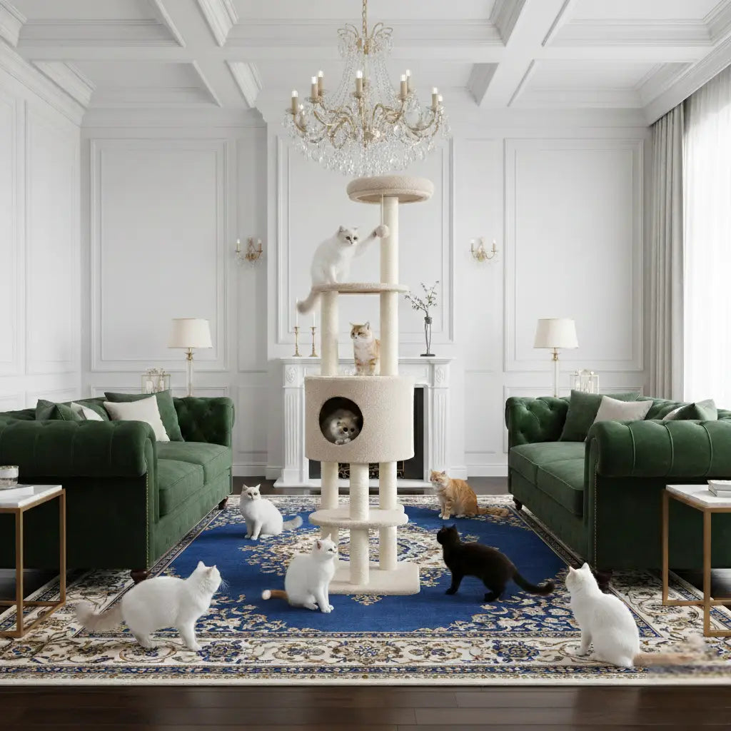 Arbre à chat VelvetMajesty – Le royaume du confort pour votre chat 148 cm