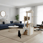 Arbre à chat  LitterLux Tower – La tour élégante qui cache la litière de votre chat 144cm
