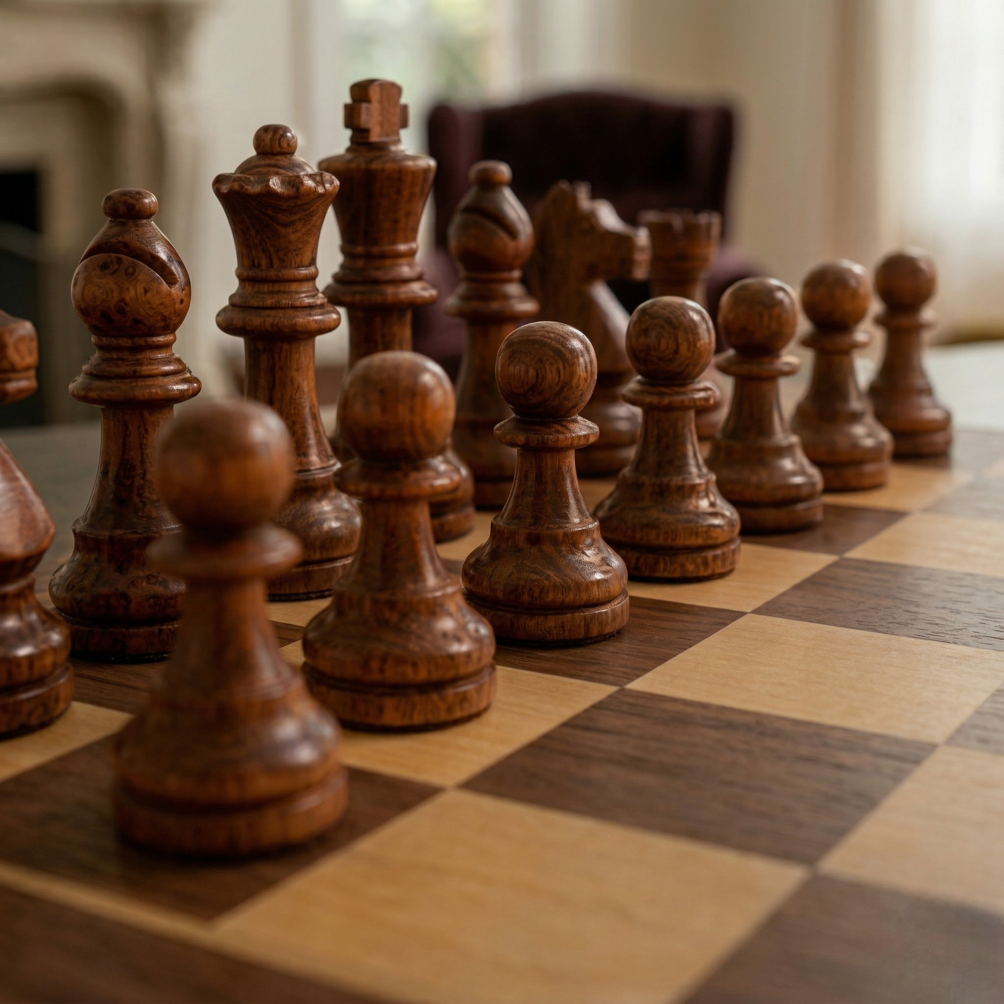 JEU D’ÉCHECS 3 EN 1 EN BOIS MASSIF PLIABLE 29x29 CM