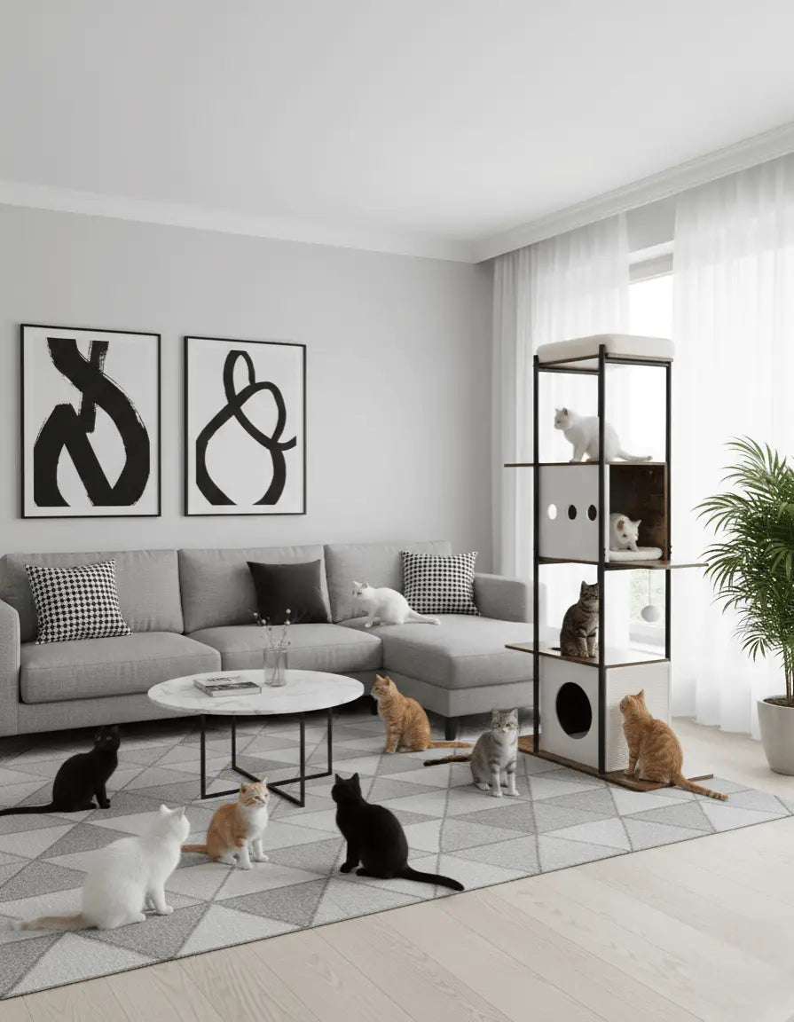 Monarch – L’arbre à chat premium au confort royal 165 cm