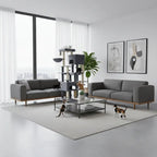 Arbre à chat SkyPalace Elite – La villa féline XXL en hauteur 210 cm