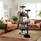 Arbre à chat XXL Imperial Heights – Le palace vertical pour grands chats comme les Maine Coon 184 cm