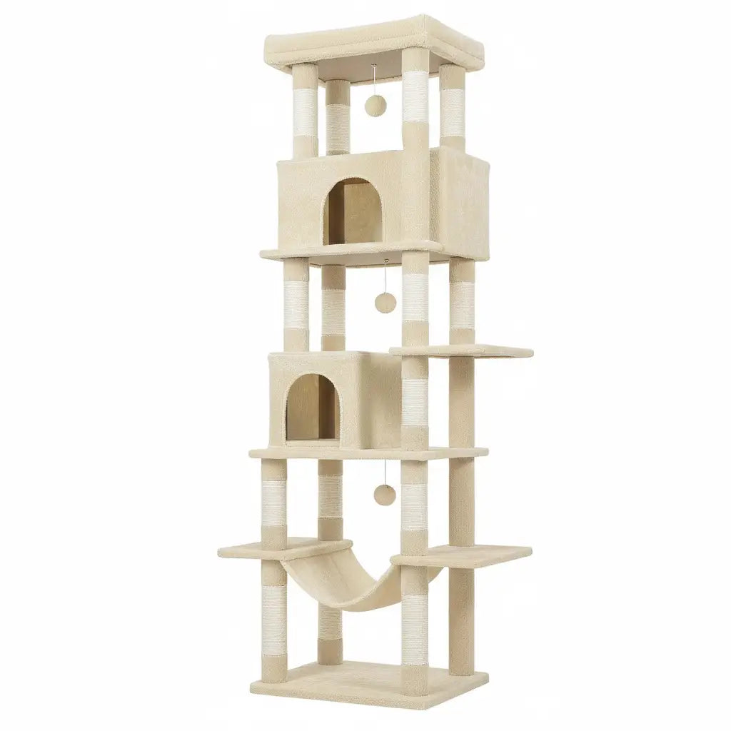Arbre à chat XXL SkyPalace 210 – La villa féline grand format 210 cm