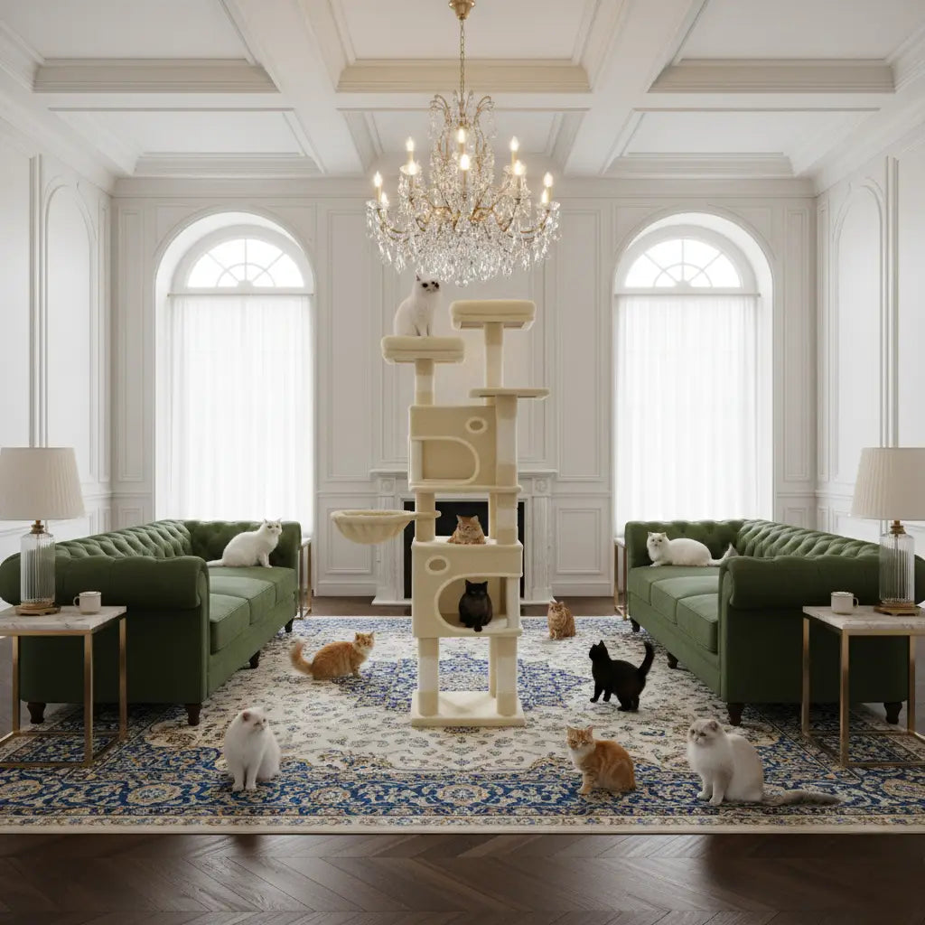Arbre à chat TitanRoyal – La tour féline pour chats aventuriers 203 cm