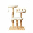 Oaklyn Prestige – arbre à chat design en bois massif naturel 98 cm