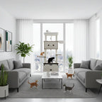 ARBRE À CHAT EN BOIS MAJESTY ONE – L’ESPACE DE VIE FÉLIN TOUT-EN-UN 174 CM