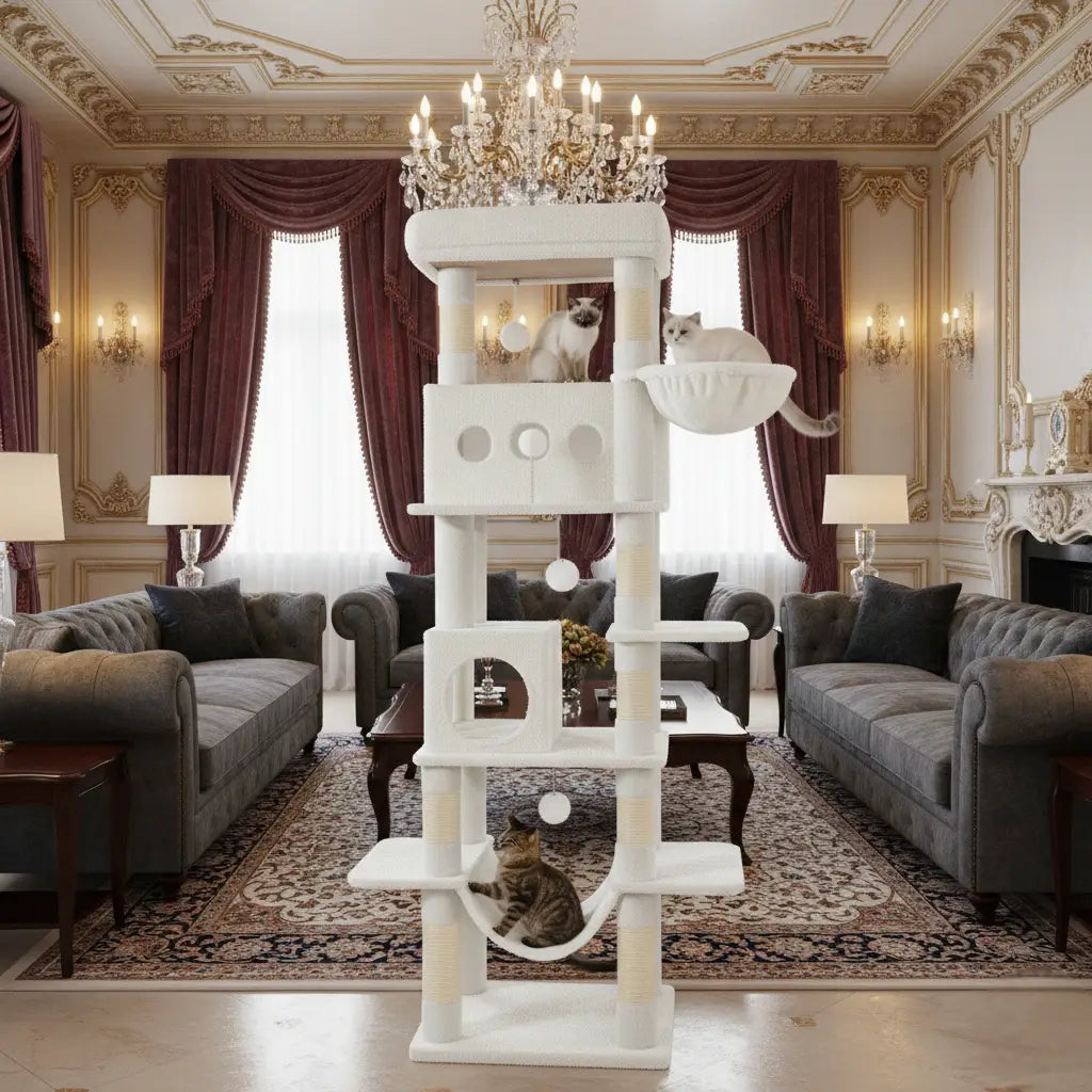 Arbre à chat Altura Palace – La villa verticale des chats exigeants et Maine Coon 170 cm